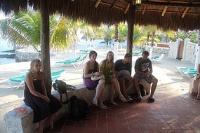 Waiting for the sub rides