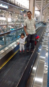 At the airport