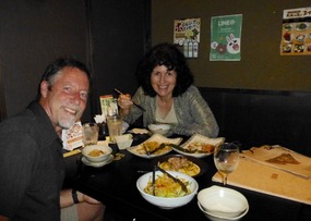 Dining in our booth