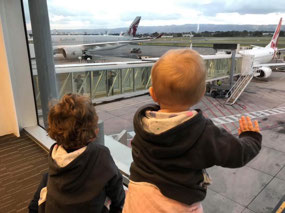 Farewelled by 2 little munchkins
