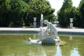 In the grounds of Schonbrunn Palace.