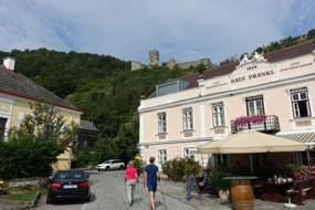 The beginning of our hike up to the castle, Spitz