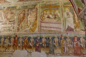 Murals inside the Holy Trinity Church - Hrastovlje
