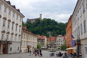 View to the castle, Ljubljana