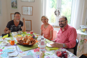 Breakfast with Astrid and Micha