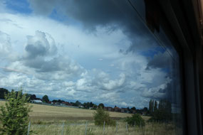 View from train window