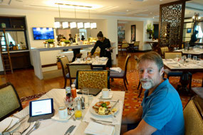 Michael at breakfast