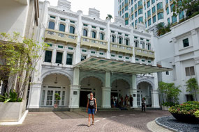 Outside our hotel — the Intercontinental Singapore