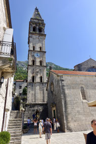 In the town of Perast