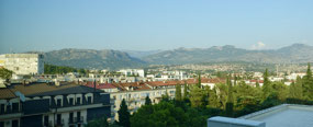 View of Podgorica from the hotel
