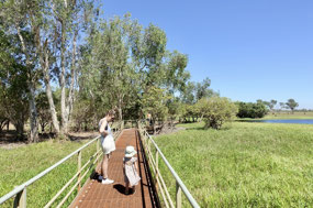 Safe walk next to Yellow Water Billabong