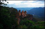 The Three Sisters at dusk, Blue Mountains