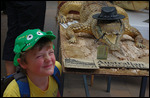 Liam made a new friend in Kuranda