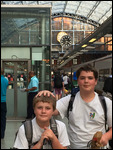 At St Pancras Train Station, London