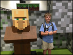Liam in a Villager pose