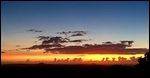 Sunrise from Djindi on our departure morning 