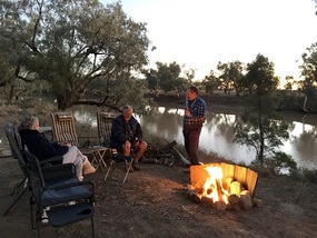 Col and Liz camped with us for two nights 