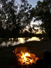 Our evening view of the Ward River 