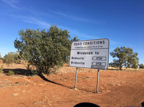 The road to Birdsville is all clear.