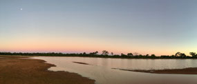 Just before sunset, the colours change again.