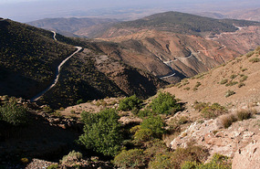 The climb up