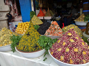 Olive stand in Essaouira