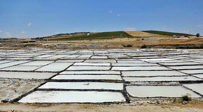 Morocco Salt Making (from train window)