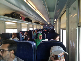 second class train carriage to Tangier 