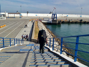 Long Walk from the Terminal to the Ferry