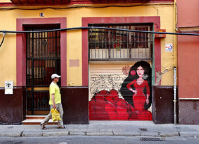 Flat Door Woman