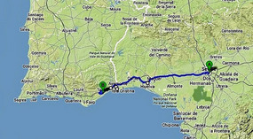 Seville to Tavira - 175 km