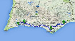 Tavira > Faro > Portimão > Lagos - 130km