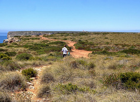 Dave Walking to Cape St Vicent