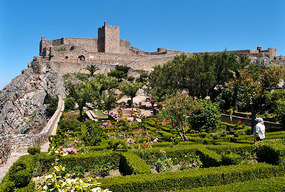 Marvão's Medieval Castle from the Garden