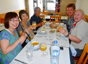 Ended the day at a 'typico' restaurant in Belém