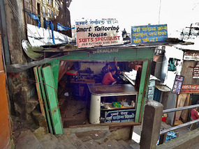 Tailoring zone in Darjeeling