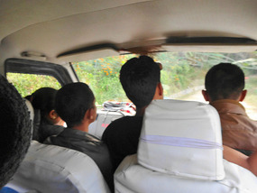 Driver shared his seat