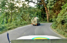 The road to Sikkim