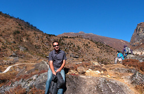 Sylvain Hiked Way Up