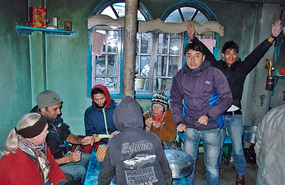 Stove Provided Welcome Heat at Daybreak