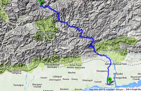 Tezpur to Tawang 14 hours for 360 Km