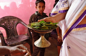 Betel nut offered to the guests