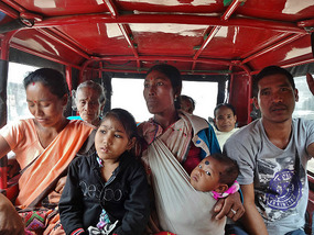 Tata Magic to the Ferry Ghat