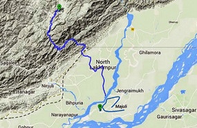 Zero to Majuli Island via North Lakhimpu and Ferry