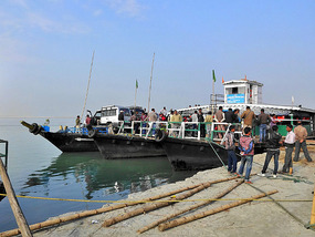 Loaded Ferry Going to Jorhat