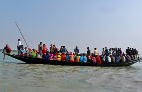Boatload of Colorful Passengers