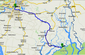 Kolkata to Sundarbans, 106km