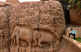 Descent of the Ganges monument Mamallapuram