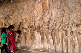 Carved out of rock