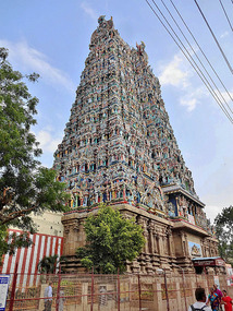 Gopuram at Meenakshi Amman